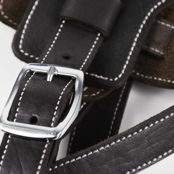 Black Leather Dog Harness New - Picture 4 of 14